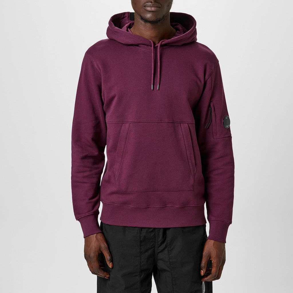 CP Company Diagonal Raised Fleece Hoodie - Potent Prpl 790